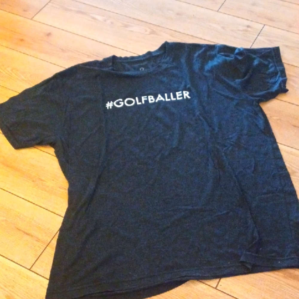 Pipeline XL T-shirt Black Mens #GOLFBALLER Saying EUC